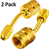 2 pièces 5/16" SAE femelle à 1/4" mâle pour adaptateur de pompe à vide de tuyau de jauge A/C R410a R22