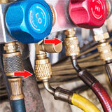 2 pièces 5/16" SAE femelle à 1/4" mâle pour adaptateur de pompe à vide de tuyau de jauge A/C R410a R22