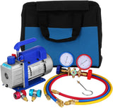 Kit de pompe à vide de réfrigérant 85L/mn (0.7-3Kw)