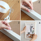Ruban adhésif double face réutilisable, transaparent "Nano tape"