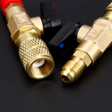 3 vannes avec robinet d'arrêt à bille