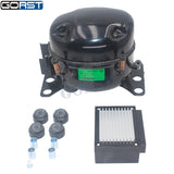 Compresseur hermétique 12V 24V DC pour R134A énergie solaire