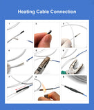 Câble chauffant pour sol en fibre de carbone 12K 33ohm/m