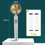 Pommeau de douche économie d'eau haute pression avec ventilateur ABS