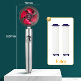 Pommeau de douche économie d'eau haute pression avec ventilateur ABS