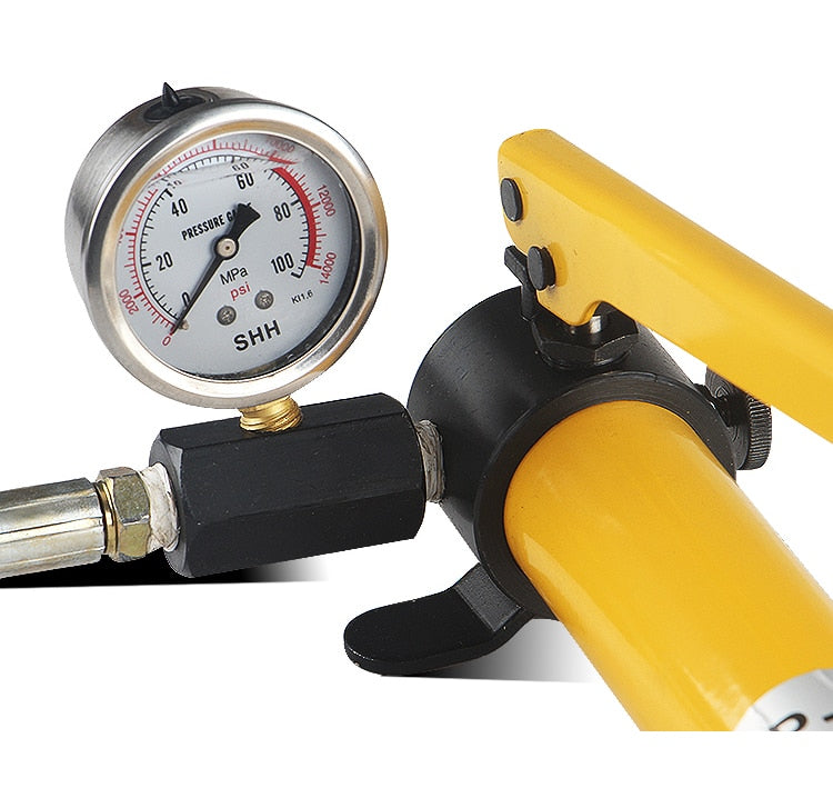 Pompe hydraulique manuelle avec manomètre – ToolfroidMarket