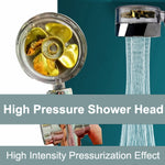 Pommeau de douche économie d'eau haute pression avec ventilateur ABS