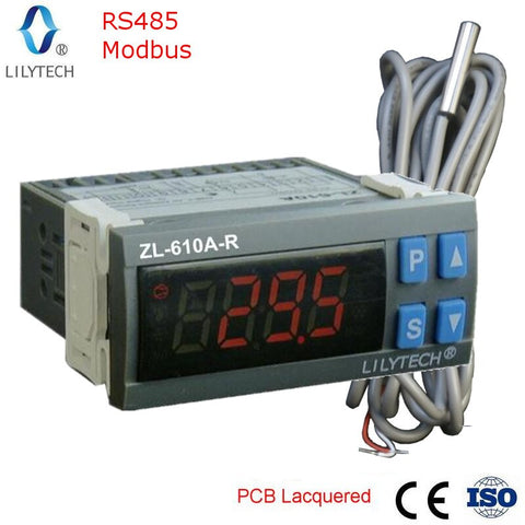 Régulateur de température chambres froides, réfrigération...ZL-610A-R, RS485